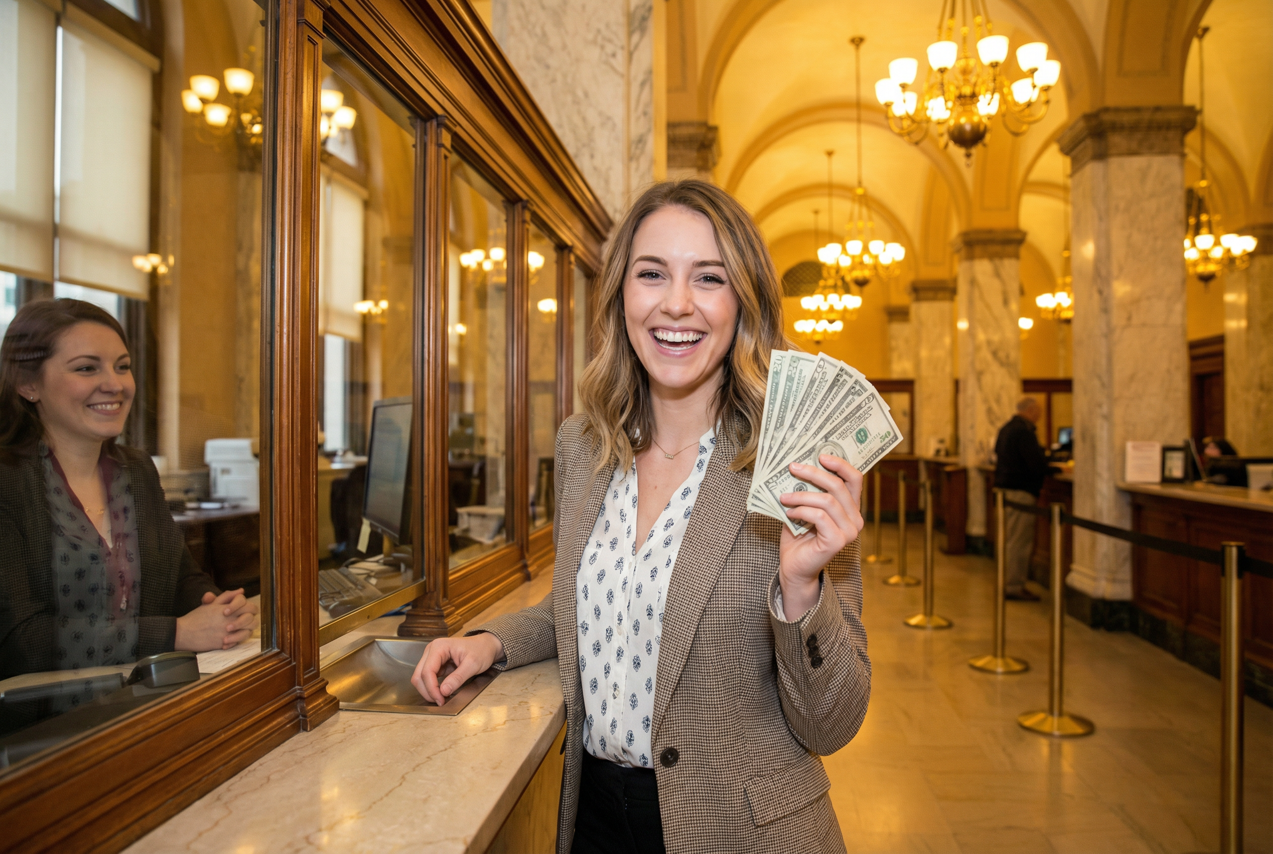 Affiliate counting money